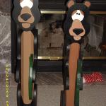 Hand Made Wooden Bears