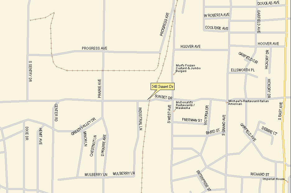 Map to Bliffert Lumber & Fuel Company