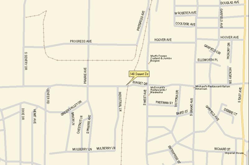 Map to Bliffert Lumber & Fuel Company