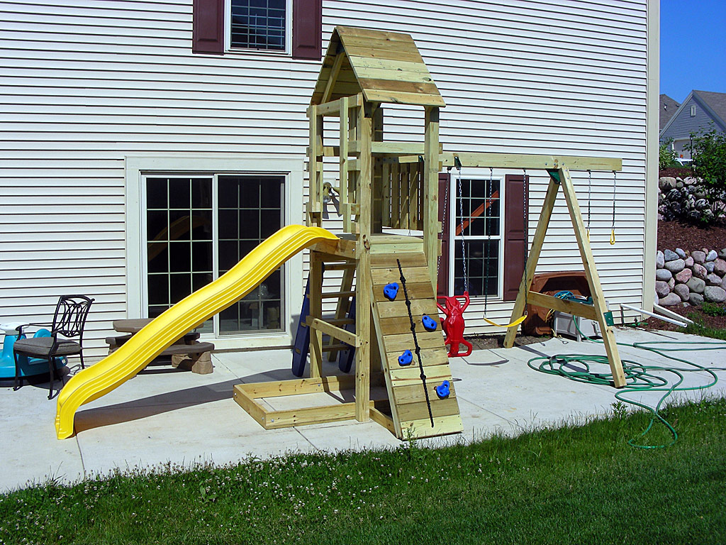 Completed Swing Set.