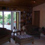 French patio doors leading to the deck