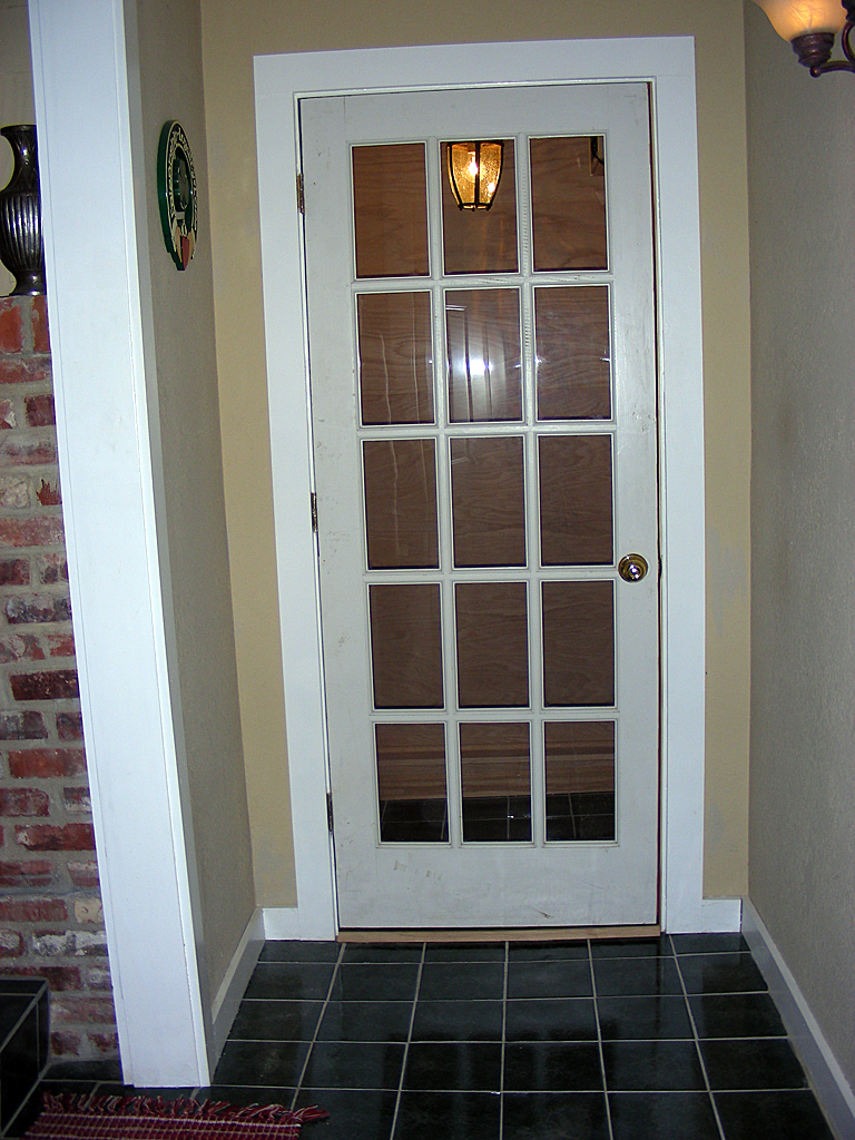 Once was a regular closet now it's a Wine closet