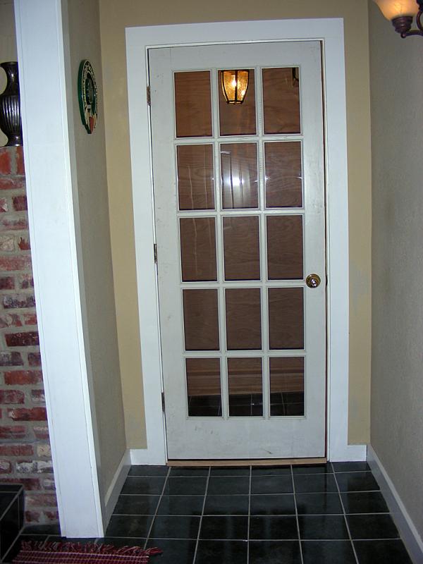 Once was a regular closet now it's a Wine closet