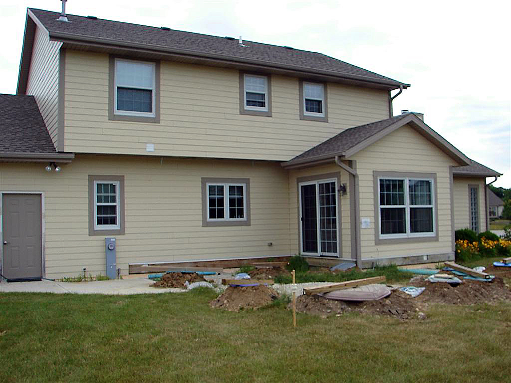 Pre stage with the holes drilled below frost lines.