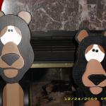 Hand Made Wooden Bears